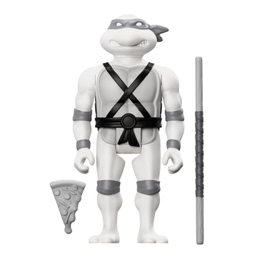 Super7 Teenage Mutant Ninja Turtles Donatello (Comic Grayscale) - 3.75' Tmnt Action Figure With Accessories Classic Cartoon Collectibles