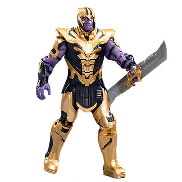 HiPlay ZD Toys Collectible Figure Full Set: 7-inch Simple Articulated - Thanos, Normal Version, Miniature Action Figurine PTBMB