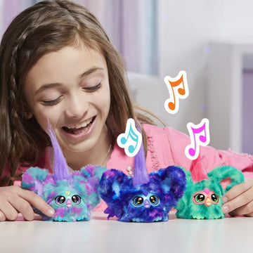 Furby Furblets Mer-May Mini Friend, 45+ Sounds, Ocean Music, Speaks Only Furbish, Electronic Plush Toys For Girls & Boys, Interactive Pets, Multicolor, 6+