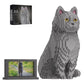 HJPLPXH Animal Cat Adorable Pet Blue Cat Micro Building Blocks Set with Secret Hidden Storage Box Inside! Ideal Toy for Cat Love