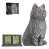 HJPLPXH Animal Cat Adorable Pet Blue Cat Micro Building Blocks Set with Secret Hidden Storage Box Inside! Ideal Toy for Cat Love