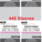 Sleeve Kings ''Sails Of Glory* Card Sleeves 50 X 75 Mm (4X110 Pack, 440 Sleeves)