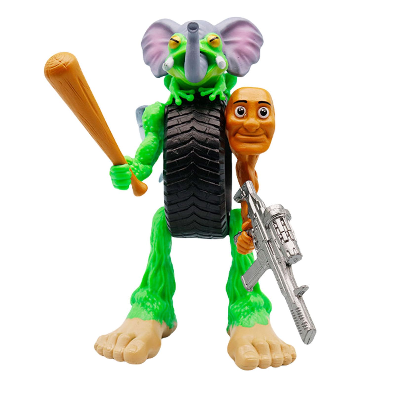 Lomencry Italian Brainrot Toy Action Figure tralalero tralala brainrot Toys Tralalero Tralala Figures Toys with Tralalero Tralala Tung Tung Sahur BRR BRR Patapim Creative 3D Collectible Toy (1PCS-A)