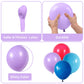 Blue And Purple Balloon Garland Kit, 103 Pcs Blue Purple And Red Balloon Arch Kit With Dark Light Blue Light Purple Balloons, Li