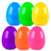 Rosaui 3.7    Easter Eggs, Set Of 24 | Colorful Empty Plastic Eggs | Candy Gift Containers | Easter Basket Decor