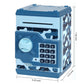Setibre Piggy Bank, Electronic Atm Password Cash Coin Can Auto Scroll Paper Money Saving Box Toy Gift For Kids (Camouflage Blue)