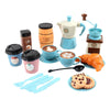Fashion My Day Pretend Play Playset Tea Set Food Kitchen Tea Party Set for Toddlers Kids