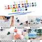 Fqovkyn 6 Pack Paint By Numbers For Adults- Diy Acrylic Painting Paint By Numbers Kits On Canvas Without Frame, Simple Flower Oi
