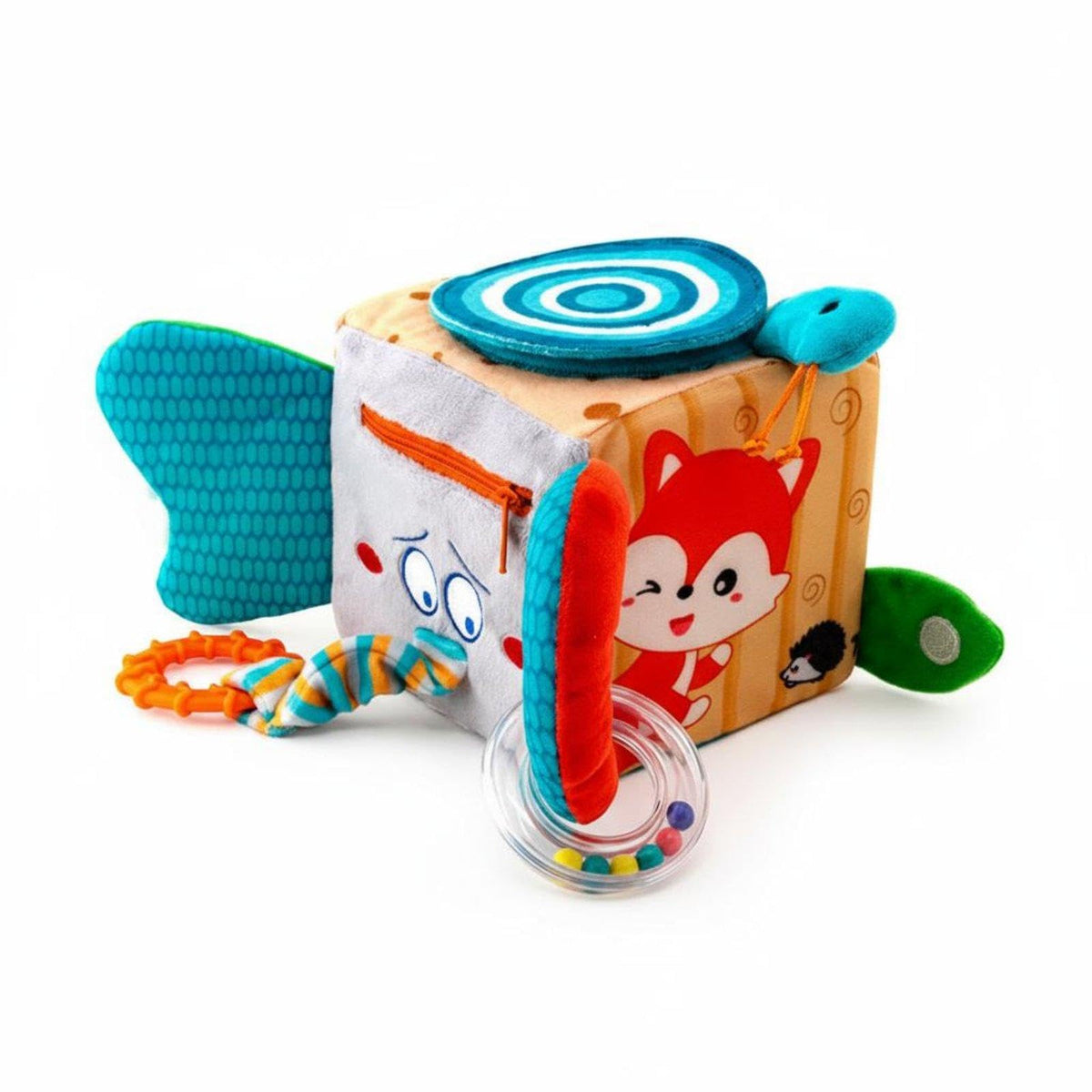 EcomistiqDressing Skills Toy Early Education Soft Activity Cube Improves HandEye Coordination Cloth Learning Cube For Infants, 