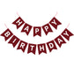 Waenerec Burgundy Birthday Banner Sign Happy Birthday Bunting Banner Garland For Kids Girl Woman Birthday Tea Party Decorations Bunting Flag Birthday Party Supplies