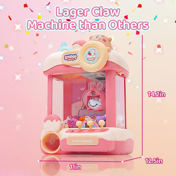 Meland Mini Claw Machine for Kids - Vending Machine Toys with Sound, Girls Toys Birthday Gift for Girls Age 3+