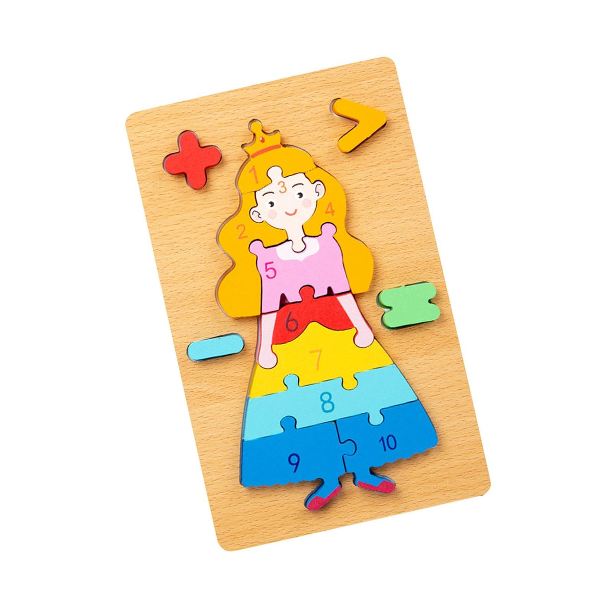 Club BollywoodNumber Puzzle Montessori Toys For 3 Year Old For Preschool Fine Motor Skills Princess|Baby|Toys For Baby|Developme