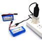 Coonyard (4-Pack) 7.4V 1500mAh Li-ion Rechargeable Battery with 5500 Plug Replacement for XLH 9135 9136 9137 9138 9145 9130 RC T