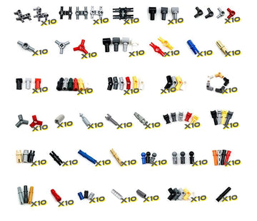 Technic Parts Compatible With Lego Bricks Pin Liftarm Beam Axle Panel Car Building Blocks Moc 370Pcs