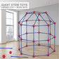 Olefun Fort Building Kit For Kids 4,5,6,7,8+Year Old Boys & Girls, 140 Pcs, Creative Stem Building Toys For Diy Castles, Tunnels, Play Tent, Ideal Gift For Aged 5-8