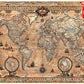Educa Antique World Map 1000-Piece Puzzle, Brown, (15159)