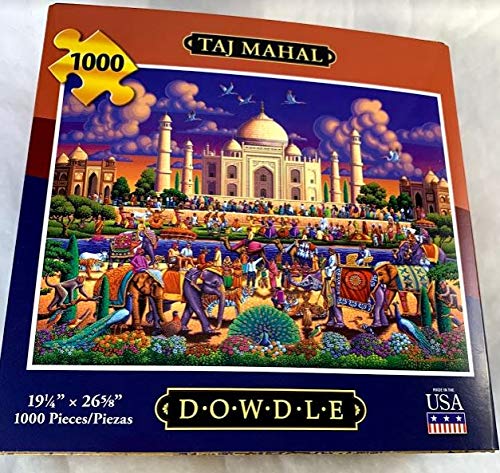 D·O·W·D·L·E 1000-Piece Jigzaw Puzzle - Taj Mahal - Canvas Material - Model 888584