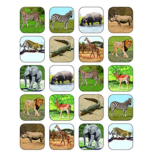 Safari Animals Stickers Learning Materials Incentives & Motivators Tcr5468 Teacher Created Resources