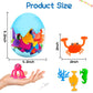18Pcs Suction Bath Toys For Toddler Kids, Mold Free Silicone Ocean Animals Suction Cup Bathtub Toys, No Hole Sensory Window Fidg