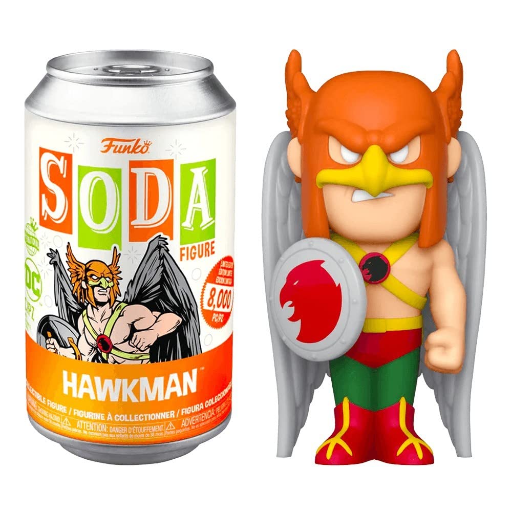Funko Vinyl Soda Dc Comics - Hawkman Figure 8000 Made