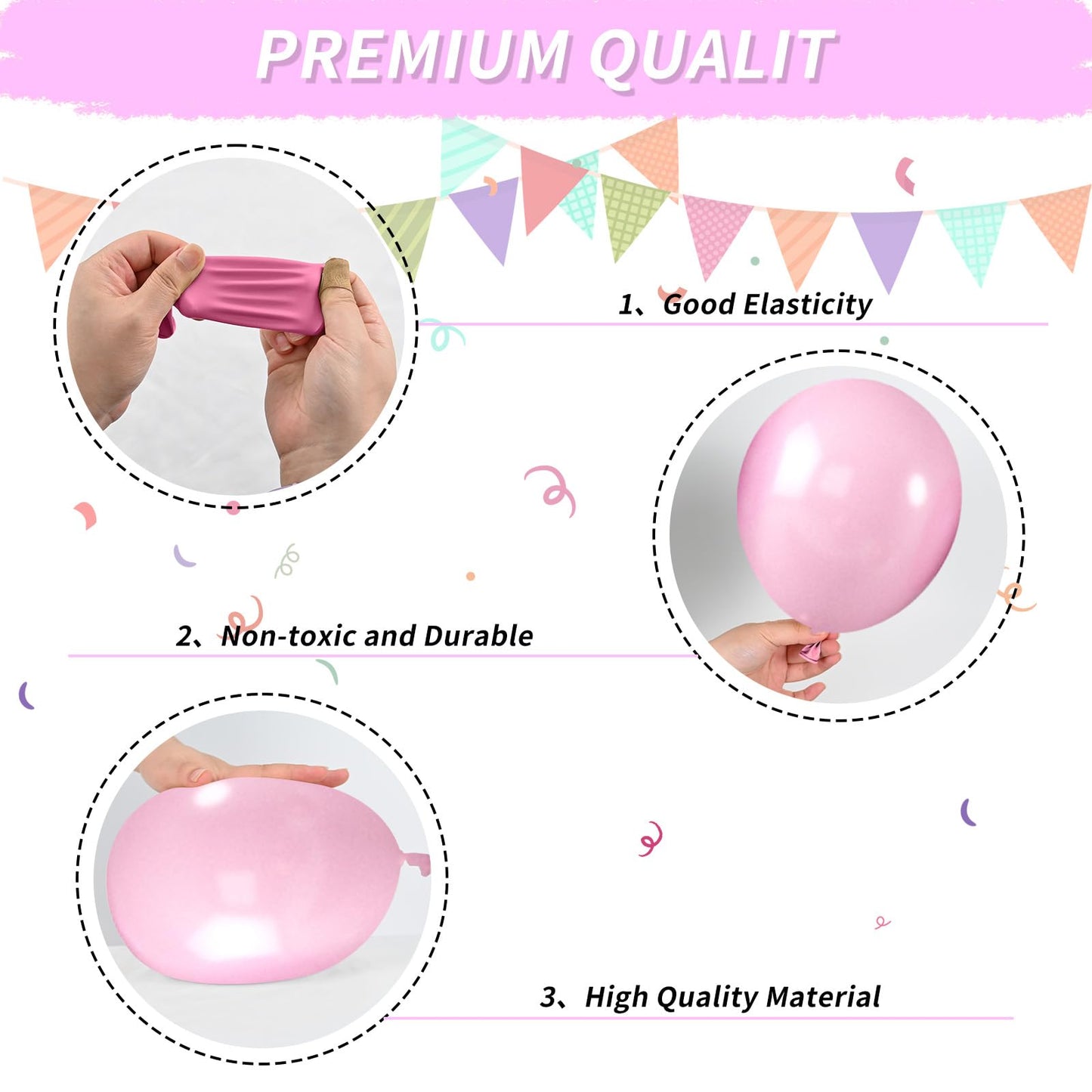 Pink And Black Balloons, Hot Pink Balloons Pink White Dots Black White Dots Balloons With Black Pink Confetti Balloons For Girls