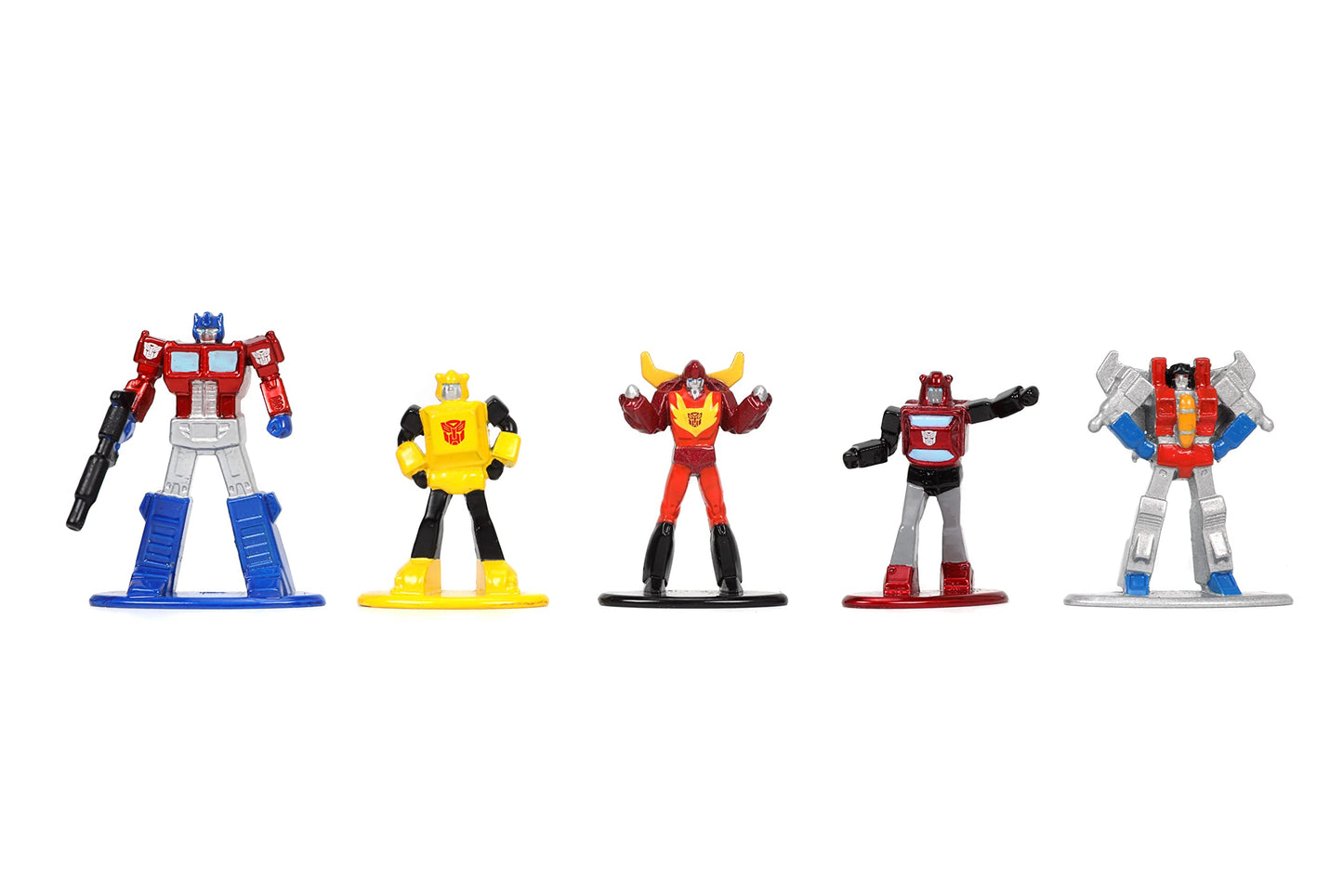 Jada Toys Transformers Nano METALFIGS 18 Pack - Multi-color Metal Collectibles, Model JNF33452