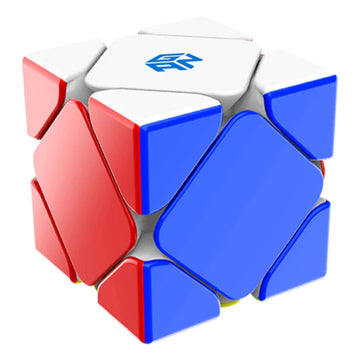 Cubershop Gan Skewb Magnetic Speed Cube (Standard Frosted Version), 2020 Gan Skewb M For Speed Cubing, Smooth & Fast Skewb Cube Puzzle Toy (Core Positioning System With 8 Magnets)