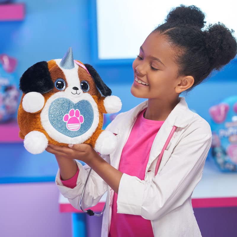 Rainbocorns Puppycorn Rescue (Husky) By Zuru, Collectible Plush, Stuffed Animal Girl Toys, Surprise Egg, Stickers, Syringe Slime, Ages 3+ For Girls, Children