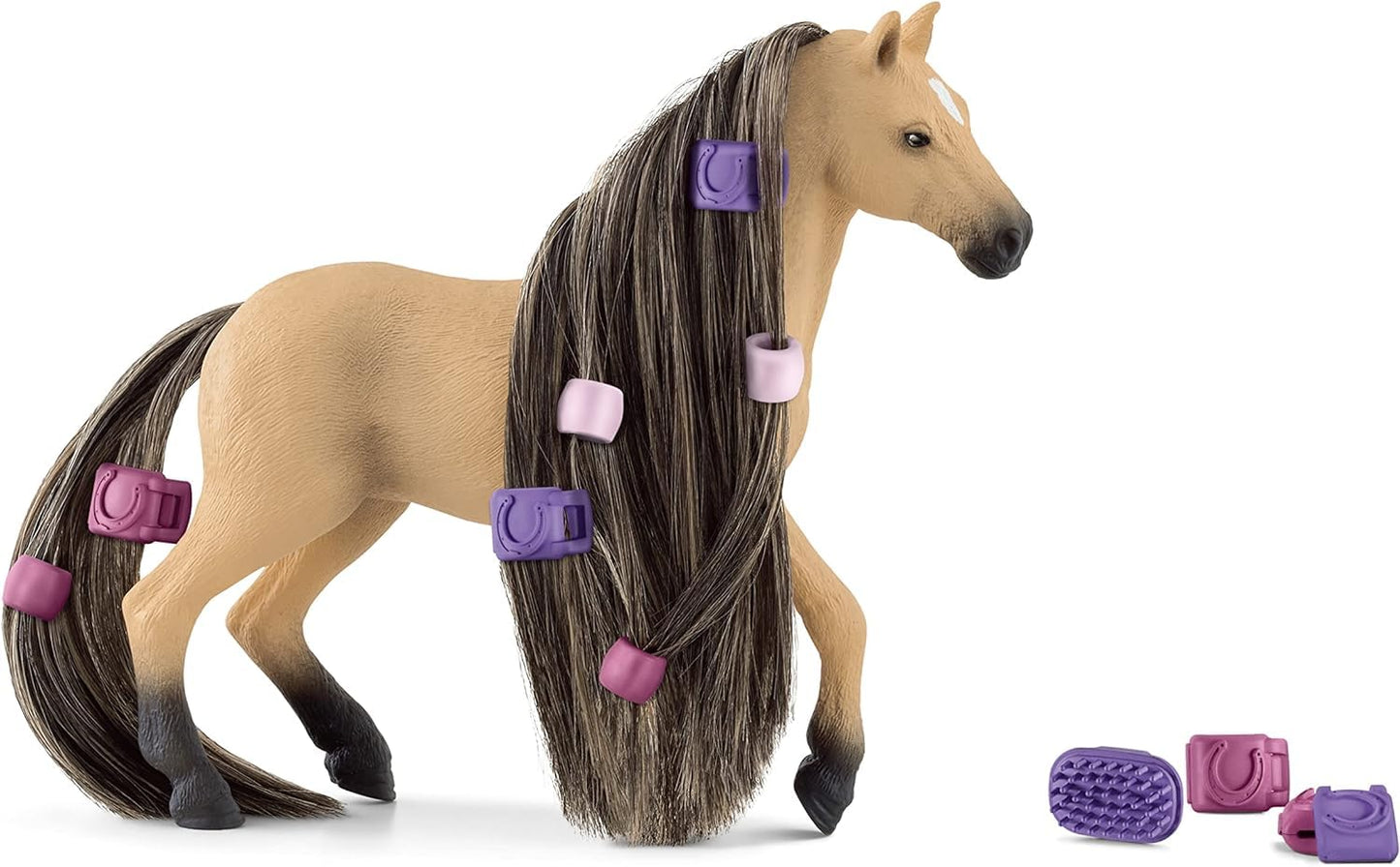 Schleich Horse Club Sofias Beauties Andalusian Mare Toy Horse Set for Girls and Boys with Brushable Hair and Accessories, 14 Pi