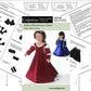 Italian Renaissance Dress Pattern Multi-Sized For 18'' American Girl Dolls And For 18'' Slim Carpatina Dolls