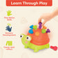 B. Toys- Teaching Turtle- 10 Numbered & Colorful Pegs – Learning Toy With Lights & Sounds – Educational Toys For Toddlers, Kids – 18 Months +