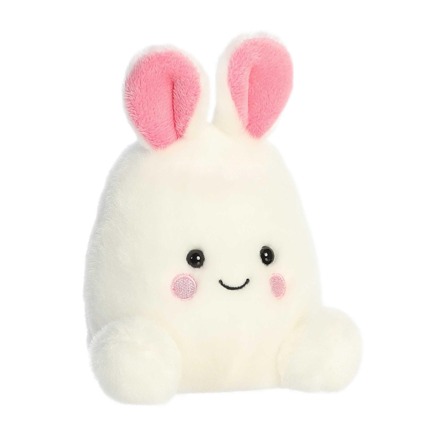 Aurora Adorable Palm Pals Bouncy Bunny Egg Stuffed Animal - Pocket-Sized Play - Collectable Fun - White 5 Inches
