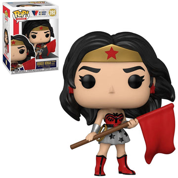 POP DC Heroes: Wonder Woman 80th Anniversary - Red Son Wonder Woman Funko Vinyl Figure (Bundled with Compatible Box Protector Case)