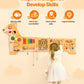 VEVOR Dog Activity Busy Board Wall, 12 Wall Activities Board, Montessori Sensory Wall Panel for Kids 3-12 Years, Sensory Wall Ac