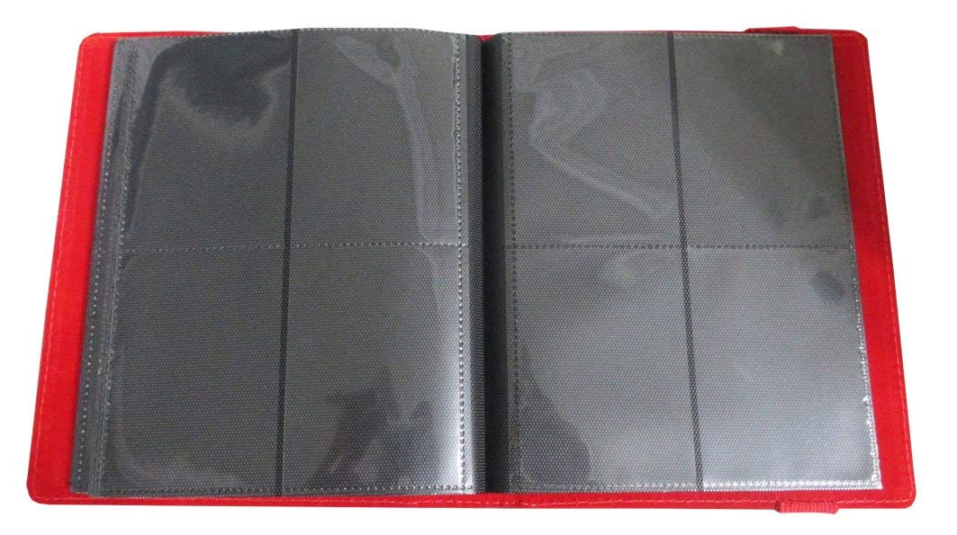 Dex Protection Card Binder 4 | Stores 160 Gaming Cards | Includes 20 Side Loading Card Pages | 4 Card Page Format | Bandclosure | Smooth Matte Padded Finish | Velvet Lined Interior