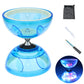 Diabolo Chinese Yoyo Set ,Triple Bearing Diabolo Chinese Yo-Yos Juggling Toys With Colorful Led Diabolo With Diablo Sticks, Diab