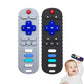 Yapromo Babay Teething Toys,Reomte Teether Toys, Silicone Chew Toy For Babies 18+ Months, Remote Control Shape Teething Toys, Early Educational Toy Bpa Free & Refrigerator Safe (Black&Grey)