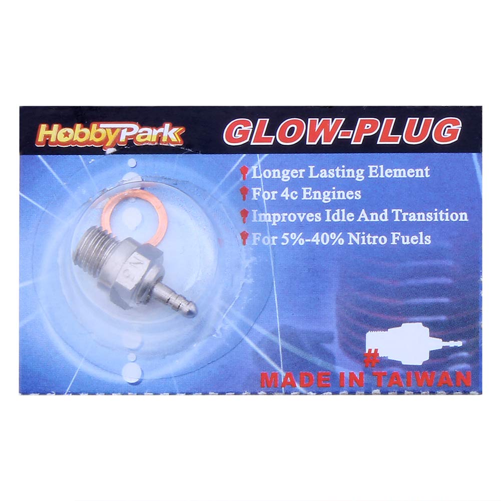 Hobbypark Hot Glow Plugs N3 Super Duty Spark Engine Parts For Rc Nitro Car (Pack Of 5)
