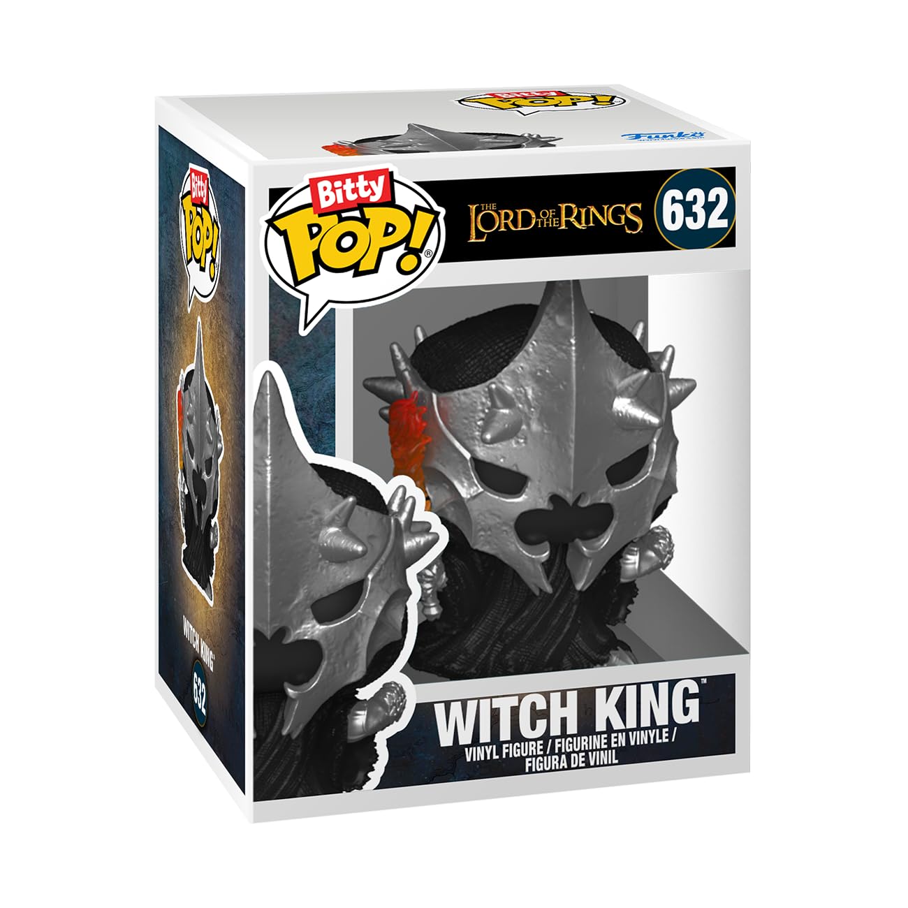 Funko Bitty Pop! Lord Of The Rings - Witch King, 4-Pack And A Surprise Mystery Mini Figure - 0.9 Inch (2.2 Cm) - Lord Of The Rings Collectable - Stackable Display Shelf Included - Gift Idea