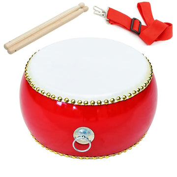 Dsqstmr Drums Percussion Chinese Drum Hand Tambourine Taiko Bongos Musical Gifts Instruments For Kids Sensory Learning Set Littl