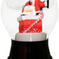Alexander Taron Importer Pr1434 Perzy Snowglobe, Medium Santa In Chimney-5'' H W X 3'' D, White