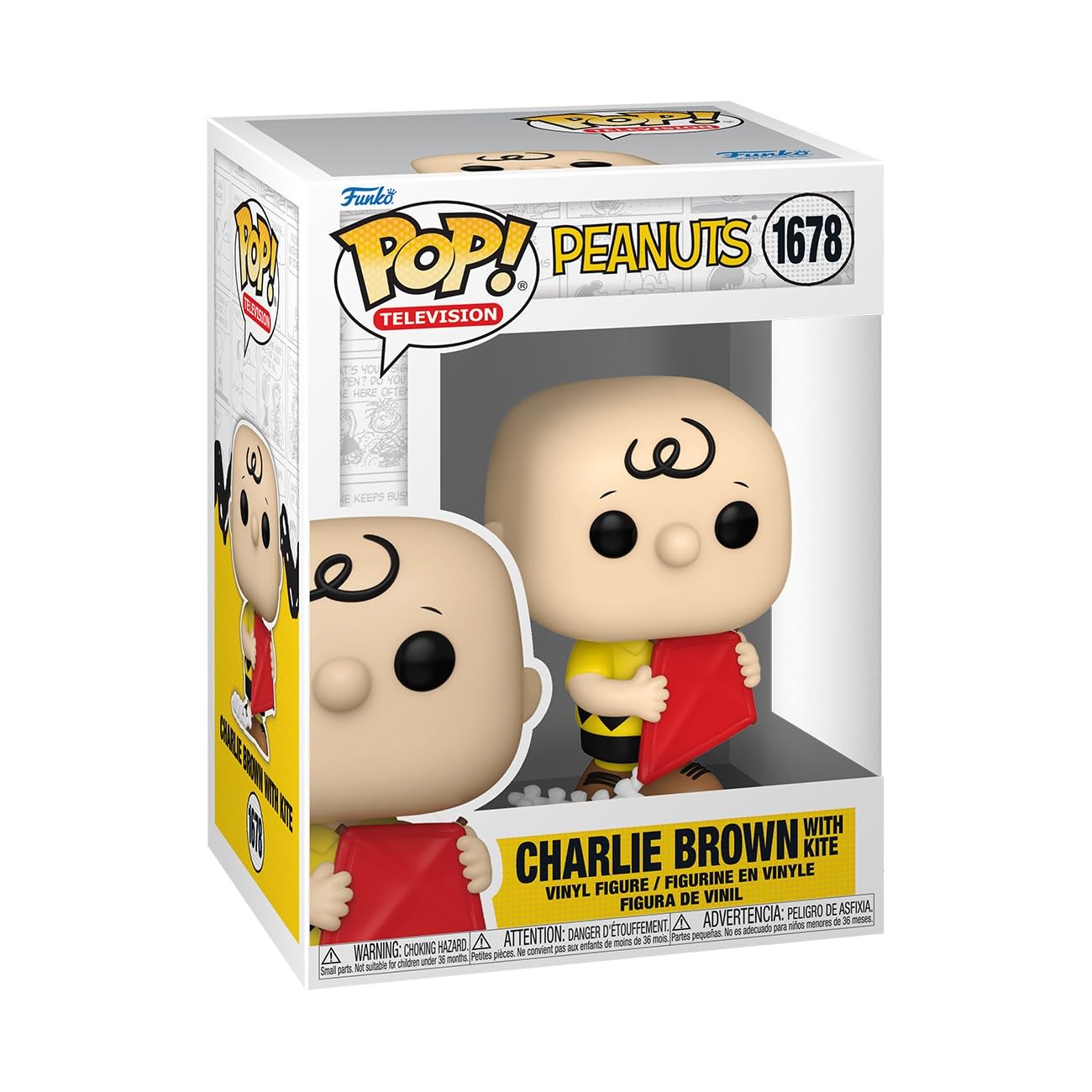 Funko Pop Animation: Peanuts - Charlie Brown - Charlie Brown With Kite - Classic Peanuts - Collectable Vinyl Figure - Gift Idea