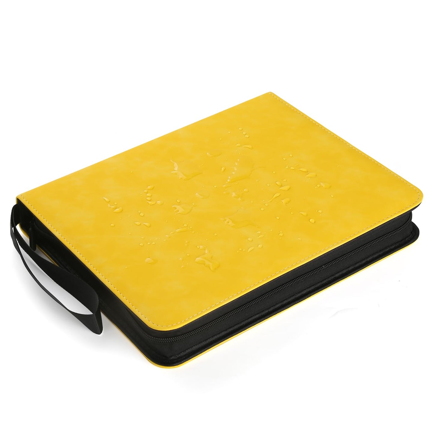 GERMUN 720 Card Binder  enhanced Trading Card Binder  9 Pocket Double Sided Pocket PU Card Collection Binder  Collector Card Album  Card Folder for MTG  TCG  Sports Cards  Game Cards (Yellow)