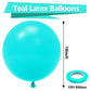 Bezente Teal Balloons 18 Inch - 30 Pack Large Thick Teal Balloons Big Round Turquoise Latex Balloons For Wedding Baby Shower Bir