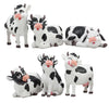 Gifts & Decor Ebros Set Of 6 Whimsical Cute Bovine Cows Figurines Cattle Cow Animal Collectibles Countryside Farm Meadows Pasture Cow Statues