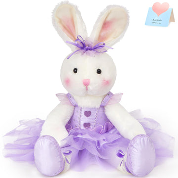 Wewill 20 Ballerina Bunny Stuffed Animal Ballet Rabbit Doll Adorable Soft Long Legs Plush Toys Girls Gift On Easter Birthday Chr