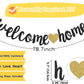 Welcome Home Decorations Glitter Welcome Home Banners Balloons Set Party Pennant Bunting Garland For New Home Family Birthday Ch
