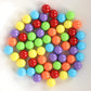Witlans 60Pcs Chinese Checker Game Replacement Balls,6 Solid Color 14Mm Acrylic Game Marbles For Marble Run, Marbles Game,Aggrav