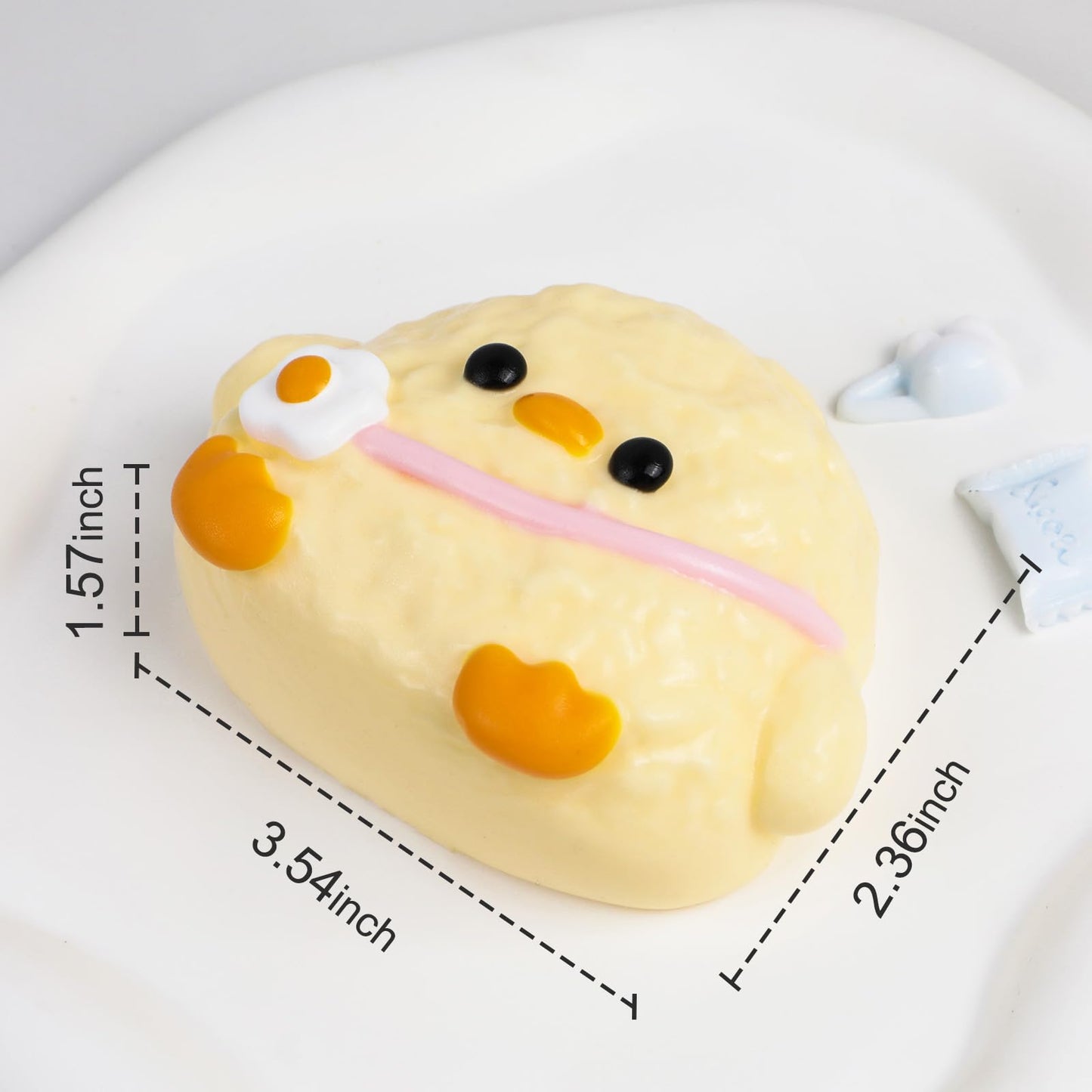 Taba Squishy Chick - Cute Yellow Chicken Kit Handmade Toy for Kids and Adults