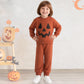 Asmea Toddler Boy Halloween Outfit Halloween Baby Clothes Long Sleeve Pumpkin Outfit Toddler Boy Halloweens Costume Baby Boys Fall Clothes 12-18 Months
